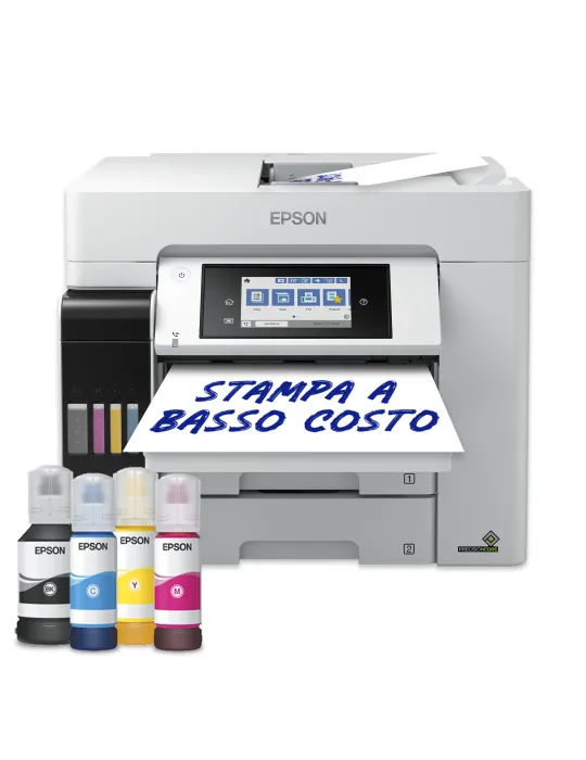 Epson EcoTank ET-5885 Stampante Multifunzione A4, Wi-Fi, con serbatoi di inchiostro, scansione, copia e fax