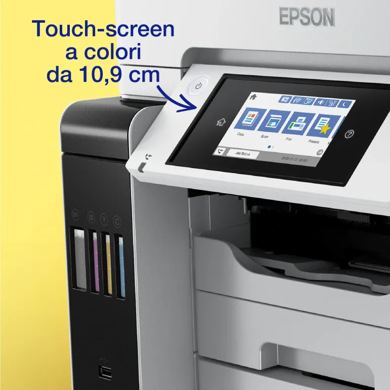 Epson EcoTank ET-5885 Stampante Multifunzione A4, Wi-Fi, con serbatoi di inchiostro, scansione, copia e fax