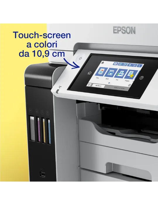 Epson EcoTank ET-5885 Stampante Multifunzione A4, Wi-Fi, con serbatoi di inchiostro, scansione, copia e fax