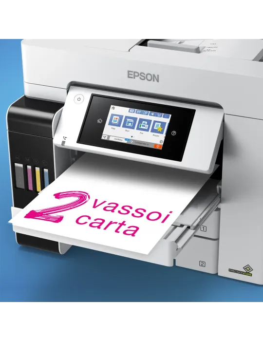 Epson EcoTank ET-5885 Stampante Multifunzione A4, Wi-Fi, con serbatoi di inchiostro, scansione, copia e fax