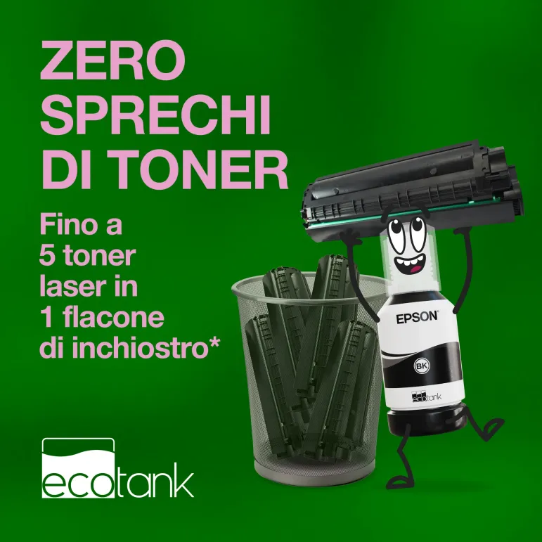 Epson EcoTank ET-M3180 Stampante monocromatica multifunzione A4 Wi-Fi con serbatoi di inchiostro