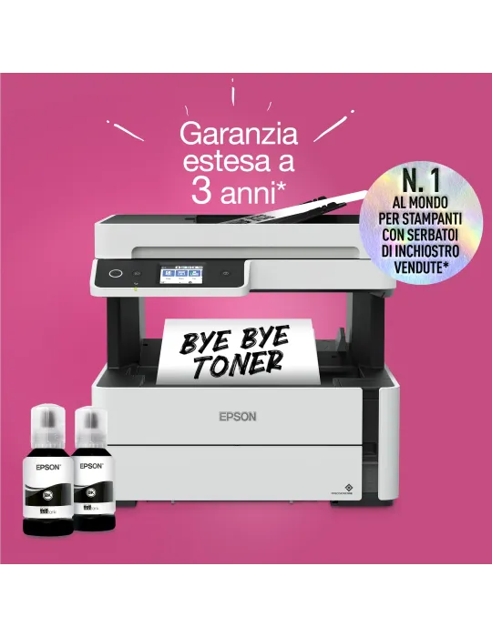 Epson EcoTank ET-M3180 Stampante monocromatica multifunzione A4 Wi-Fi con serbatoi di inchiostro