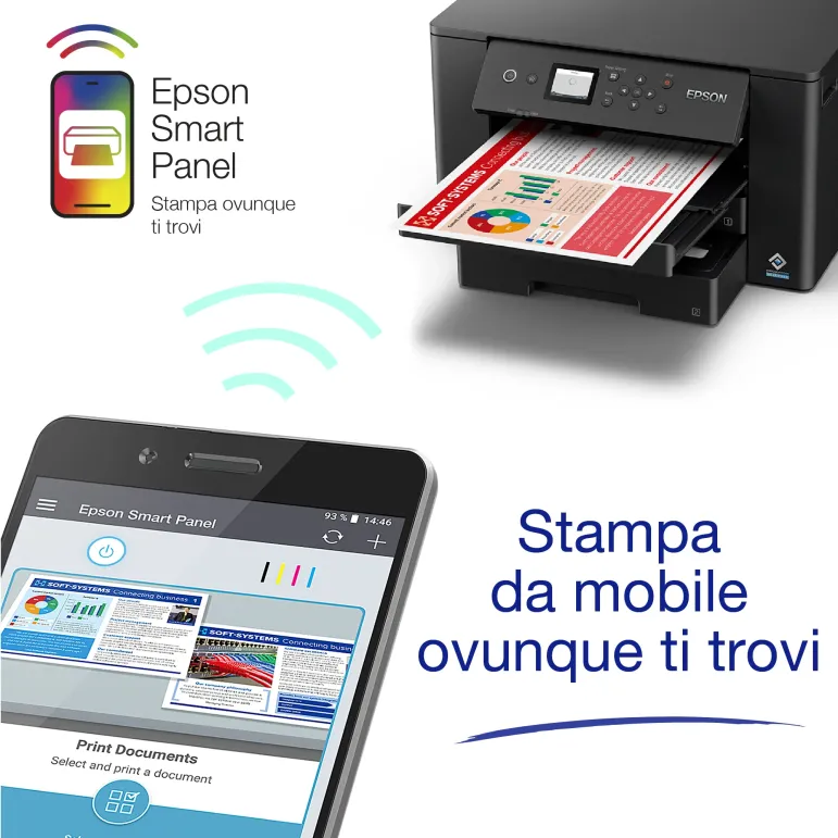 Epson WorkForce WF-7310DTW Stampante inkjet A3+ WI-FI fronte retro