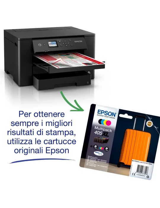 Epson WorkForce WF-7310DTW Stampante inkjet A3+ WI-FI fronte retro