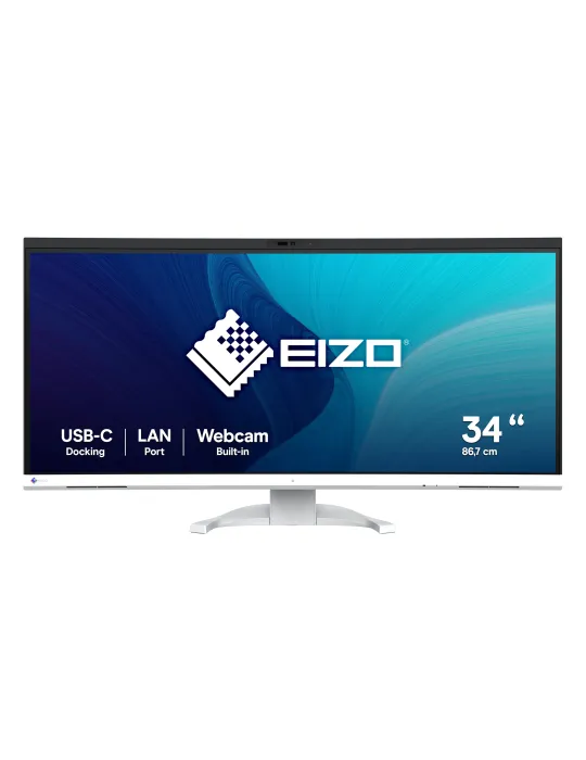EIZO FlexScan EV3450XC monitor 34,1" Curvo UltraWide per progettazione CAD e 3D - BIANCO