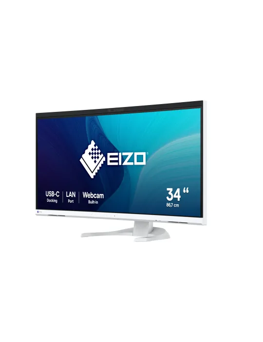 EIZO FlexScan EV3450XC monitor 34,1" Curvo UltraWide per progettazione CAD e 3D - BIANCO