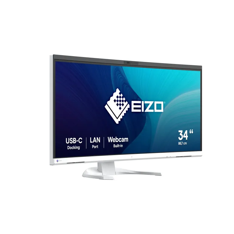 EIZO FlexScan EV3450XC monitor 34,1" Curvo UltraWide per progettazione CAD e 3D - BIANCO