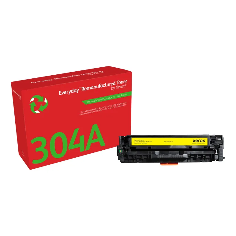 Toner rigenerato Everyday™ di Xerox Giallo compatibile con HP 304A (CC532A), Capacità standard