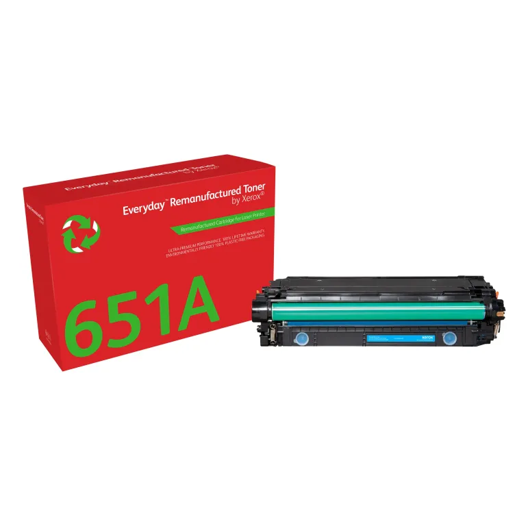 Toner rigenerato Everyday™ di Xerox Ciano compatibile con HP 651A 650A 307A (CE341A CE271A CE741A), Capacità standard