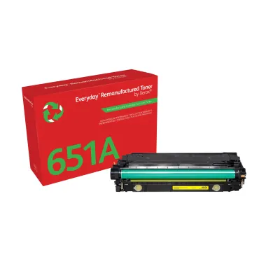 Toner rigenerato Everyday™ di Xerox Giallo compatibile con HP 651A 650A 307A (CE342A CE272A CE742A), Capacità standard
