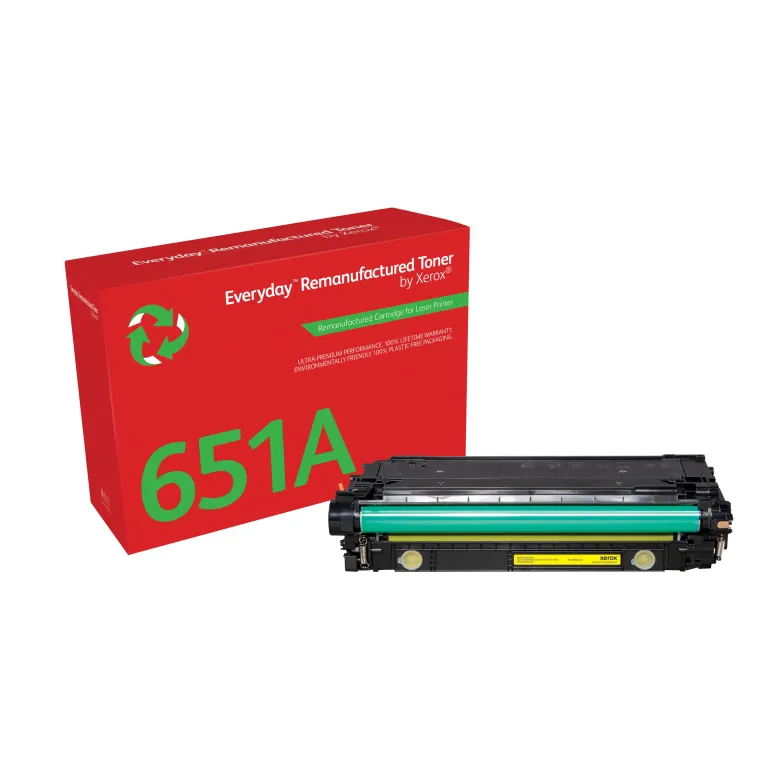 Toner rigenerato Everyday™ di Xerox Giallo compatibile con HP 651A 650A 307A (CE342A CE272A CE742A), Capacità standard