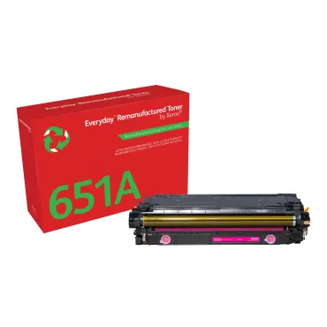 Toner rigenerato Everyday™ di Xerox Magenta compatibile con HP 651A 650A 307A (CE343A CE273A CE743A), Capacità standard