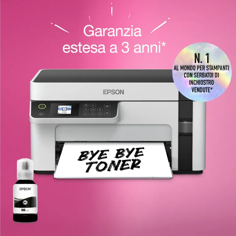 Epson EcoTank ET-M2120 Stampante monocromatica multifunzione A4 Wi-Fi con serbatoi di inchiostro