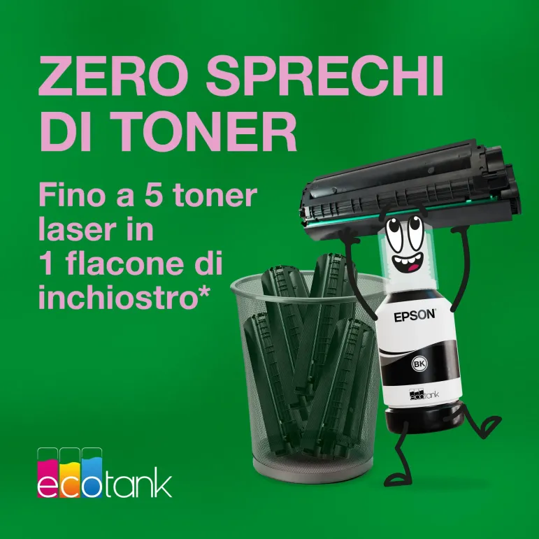 Epson EcoTank ET-M2120 Stampante monocromatica multifunzione A4 Wi-Fi con serbatoi di inchiostro