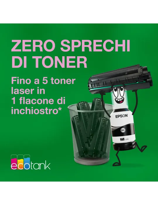 Epson EcoTank ET-M2120 Stampante monocromatica multifunzione A4 Wi-Fi con serbatoi di inchiostro