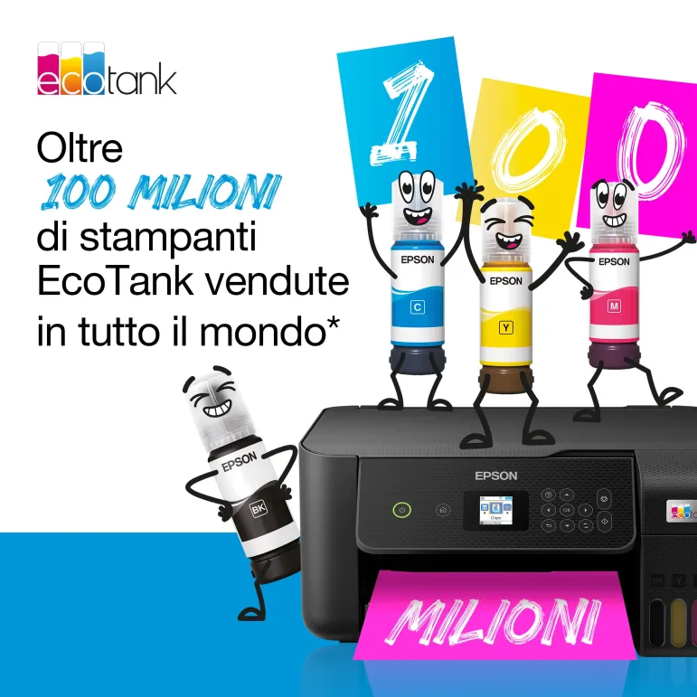 Epson EcoTank ET-M2120 Stampante monocromatica multifunzione A4 Wi-Fi con serbatoi di inchiostro