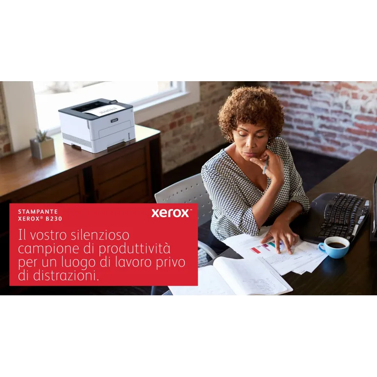 Xerox B230 DNI stampante laser A4 monocromatica, WI-FI, 34 ppm