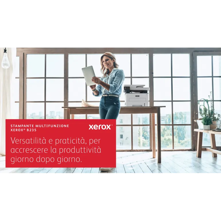 Xerox B235 DNI stampante multifunzione laser A4 monocromatica, WI-FI, 34 ppm, scansione, copia e fax