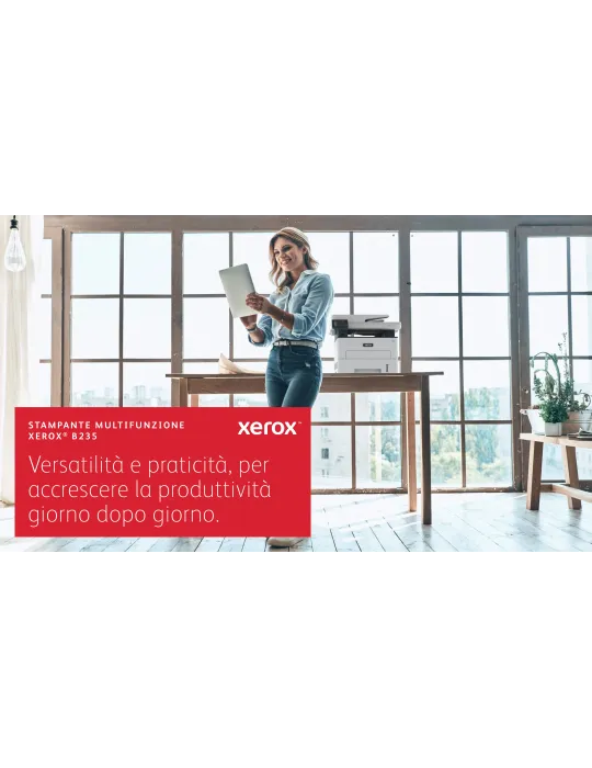 Xerox B235 DNI stampante multifunzione laser A4 monocromatica, WI-FI, 34 ppm, scansione, copia e fax