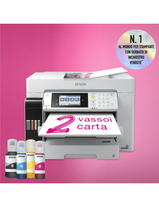 Epson EcoTank ET-16685 stampante multifunzione A3+, Wi-Fi, con serbatoi di inchiostro, scansione, copia e fax