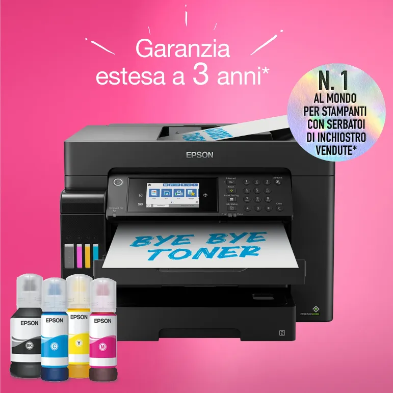 Epson EcoTank ET-16655 Stampante Multifunzione A3+, Wi-Fi, con serbatoi di inchiostro, scansione, copia e fax