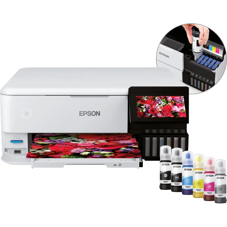 Epson EcoTank ET-8500 Stampante multifunzione fotografica con serbatoi di inchiostro Wi-Fi A4