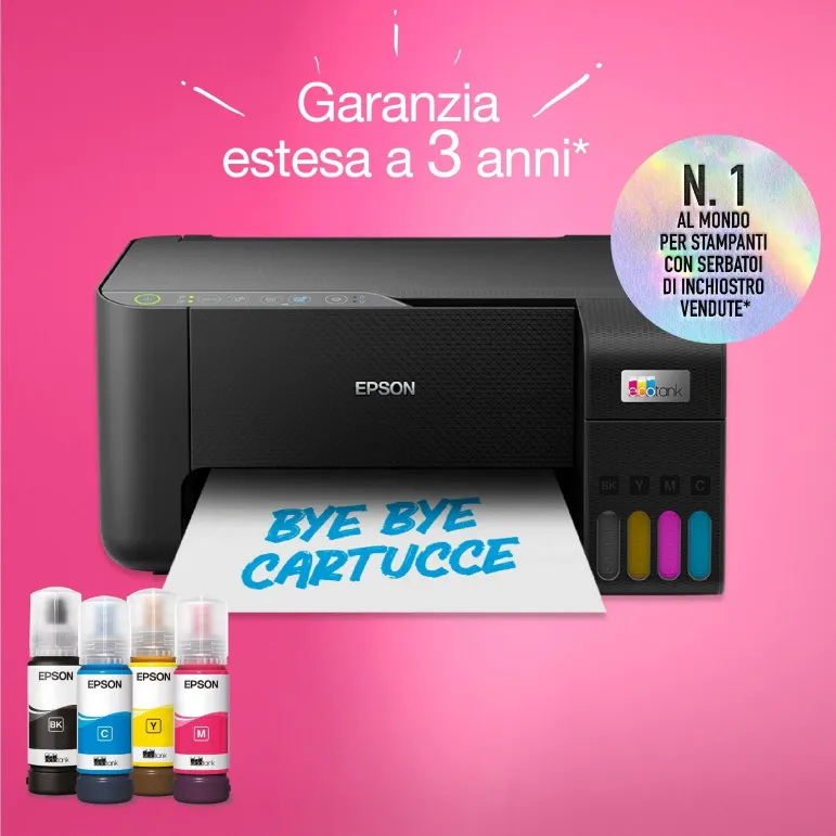 Epson EcoTank ET-2860 stampante multifunzione A4 Wi-Fi con serbatoi di inchiostro