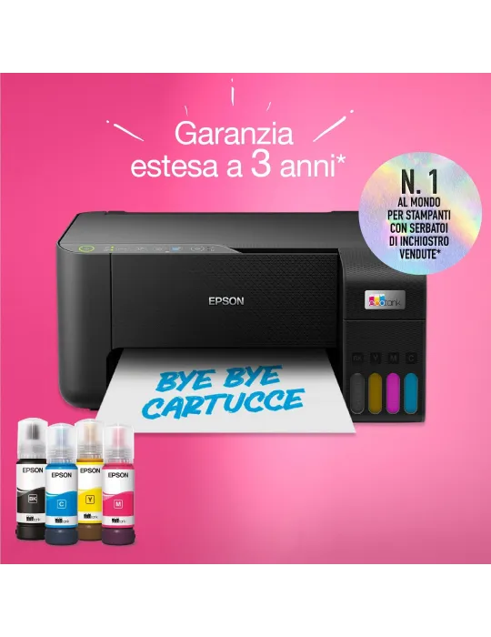 Epson EcoTank ET-2860 stampante multifunzione A4 Wi-Fi con serbatoi di inchiostro