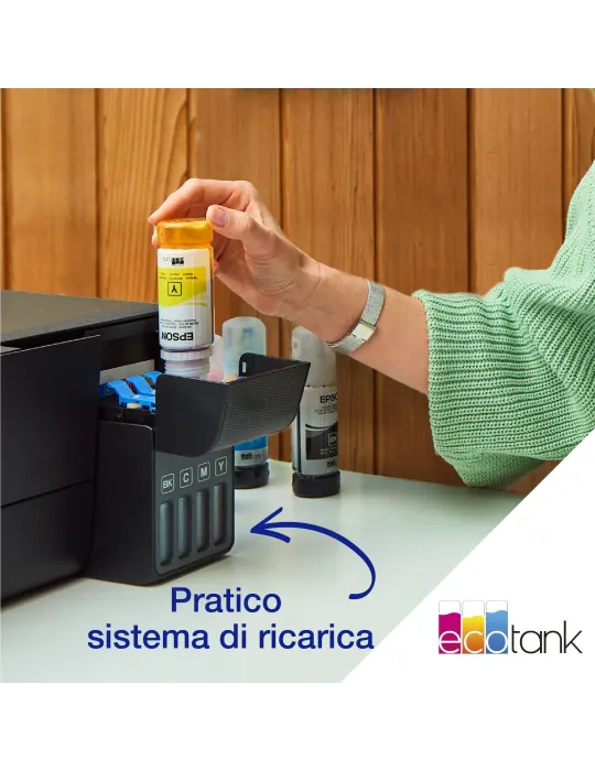 Epson EcoTank ET-2860 stampante multifunzione A4 Wi-Fi con serbatoi di inchiostro