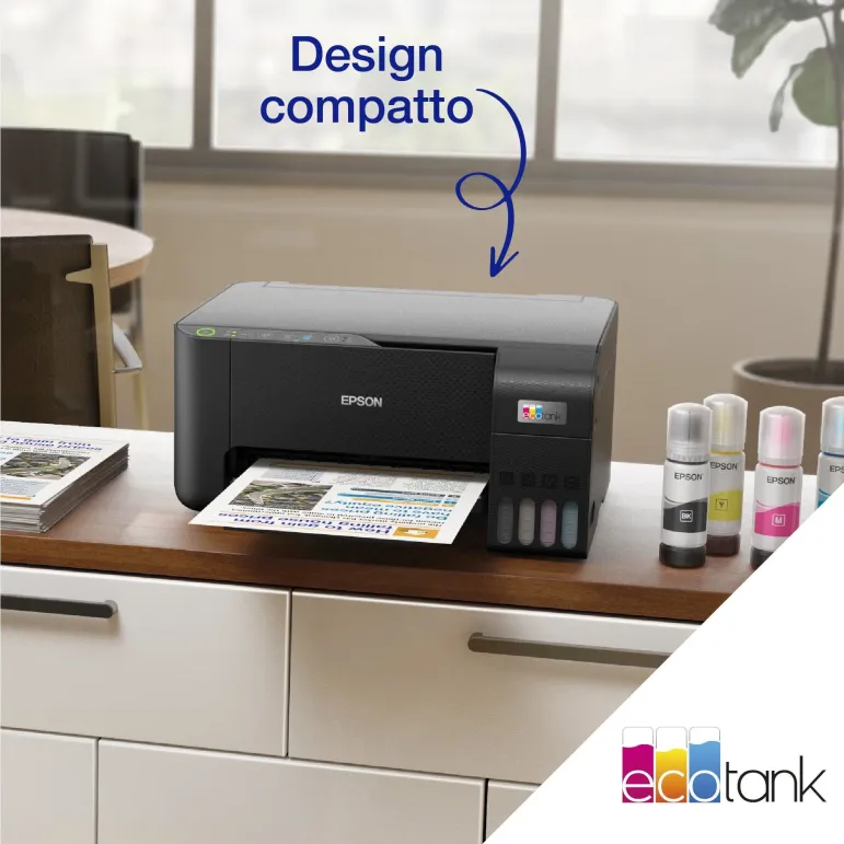 Epson EcoTank ET-2860 stampante multifunzione A4 Wi-Fi con serbatoi di inchiostro