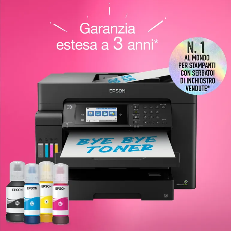 Epson EcoTank ET-16605 Stampante Multifunzione A3+, Wi-Fi, con serbatoi di inchiostro, scansione, copia e fax