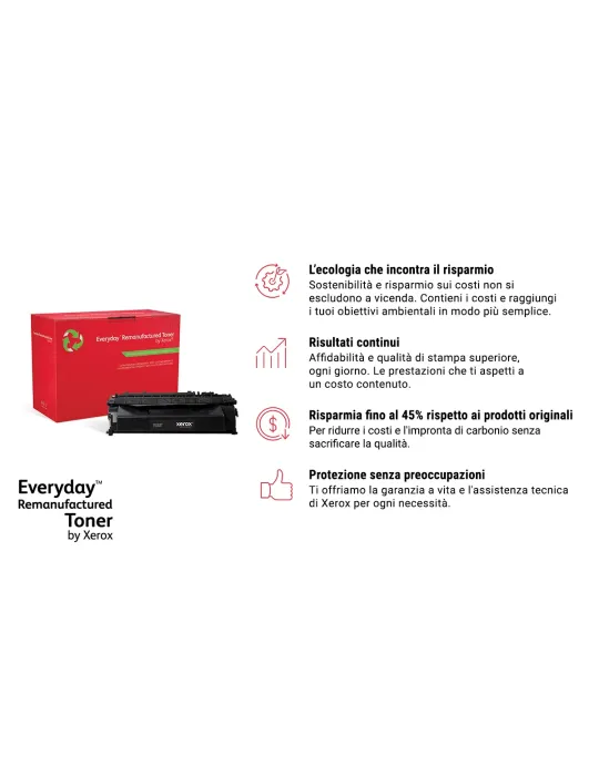 Toner rigenerato Everyday™ di Xerox Nero compatibile con Konica Minolta A8K3130 (A8K3130), Capacità standard