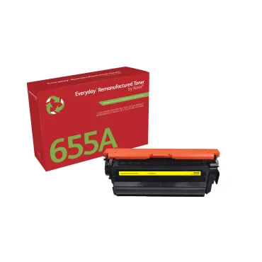 Toner rigenerato Everyday™ di Xerox Giallo compatibile con HP 655A (CF452A), Capacità standard