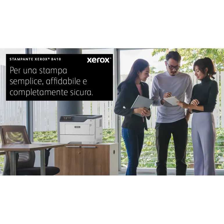 Xerox B410 DN stampante laser A4 monocromatica, 50 ppm