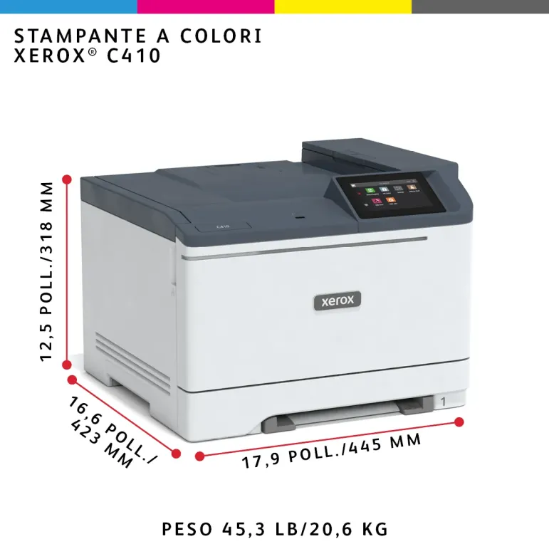 Xerox C410 DN stampante laser A4 a colori, 40 ppm