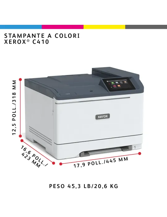 Xerox C410 DN stampante laser A4 a colori, 40 ppm