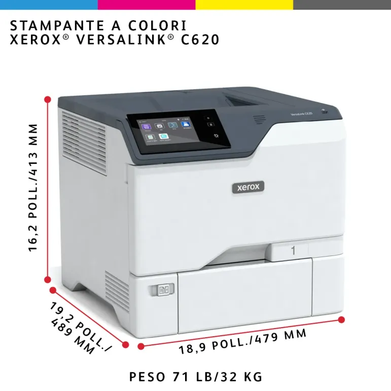 Xerox VersaLink C620 DN stampante laser A4 a colori, 50 ppm