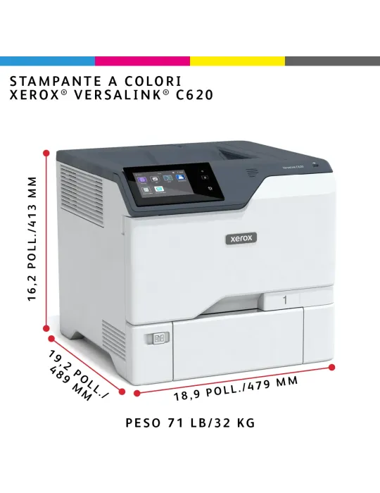Xerox VersaLink C620 DN stampante laser A4 a colori, 50 ppm