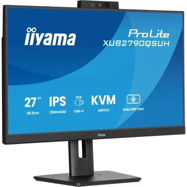 iiyama ProLite XUB2790QSUH-B2 Monitor PC 68,6 cm (27") 2560 x 1440 Pixel Quad HD LED Nero