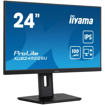 iiyama ProLite XUB2492QSU-B1 Monitor PC 60,5 cm (23.8") 2560 x 1440 Pixel Quad HD LED Nero