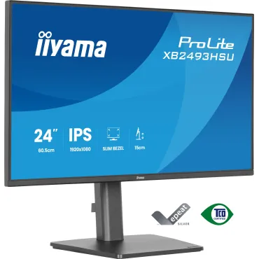 iiyama ProLite XB2493HSU-B1 Monitor PC 60,5 cm (23.8") 1920 x 1080 Pixel Full HD LED Nero
