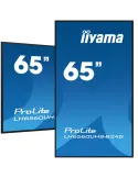 iiyama LH6560UHS-B2AG visualizzatore di messaggi Pannello A digitale 163,8 cm (64.5") LED Wi-Fi 500 cd m² 4K Ultra HD Nero