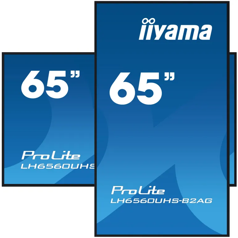 iiyama LH6560UHS-B2AG visualizzatore di messaggi Pannello A digitale 163,8 cm (64.5") LED Wi-Fi 500 cd m² 4K Ultra HD Nero