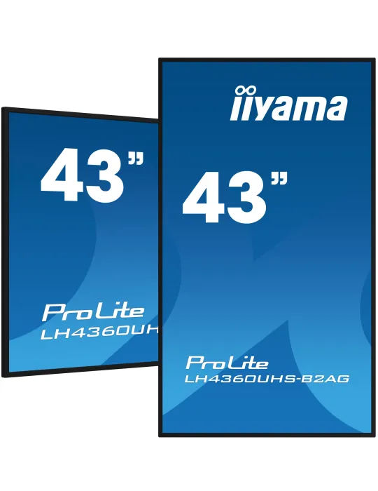 iiyama LH4360UHS-B2AG visualizzatore di messaggi Pannello A digitale 108 cm (42.5") LED Wi-Fi 500 cd m² 4K Ultra HD Nero