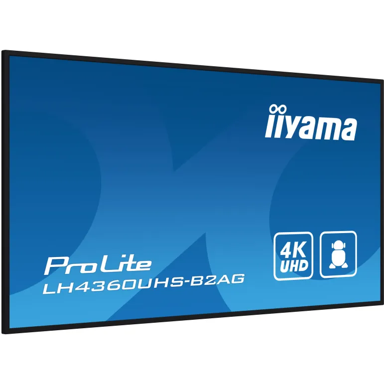 iiyama LH4360UHS-B2AG visualizzatore di messaggi Pannello A digitale 108 cm (42.5") LED Wi-Fi 500 cd m² 4K Ultra HD Nero