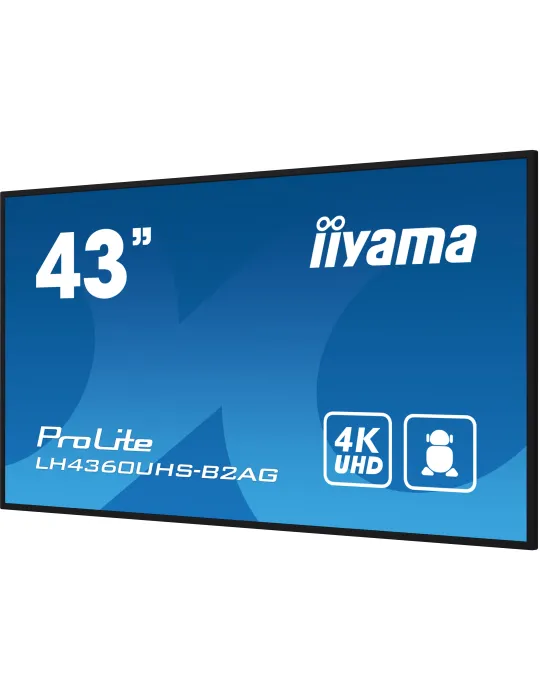 iiyama LH4360UHS-B2AG visualizzatore di messaggi Pannello A digitale 108 cm (42.5") LED Wi-Fi 500 cd m² 4K Ultra HD Nero