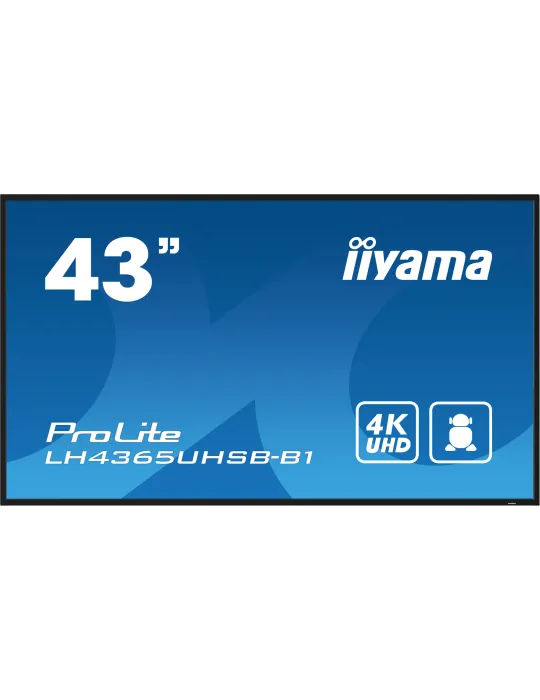 iiyama LH4365UHSB-B1 visualizzatore di messaggi Design chiosco 108 cm (42.5") LED Wi-Fi 800 cd m² 4K Ultra HD Nero Processore