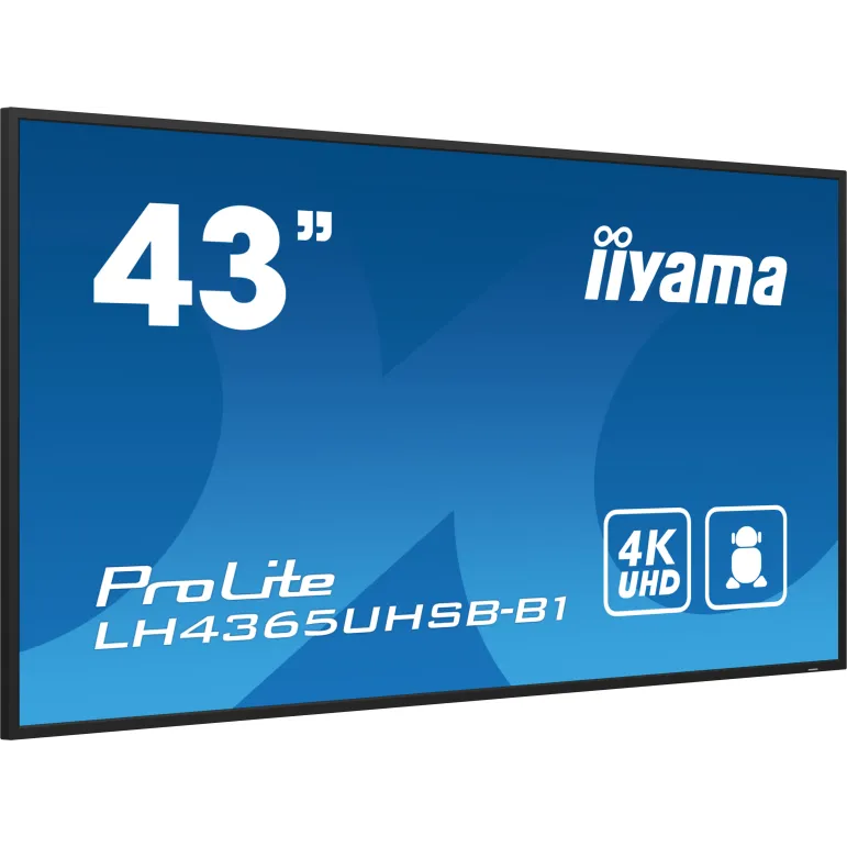 iiyama LH4365UHSB-B1 visualizzatore di messaggi Design chiosco 108 cm (42.5") LED Wi-Fi 800 cd m² 4K Ultra HD Nero Processore