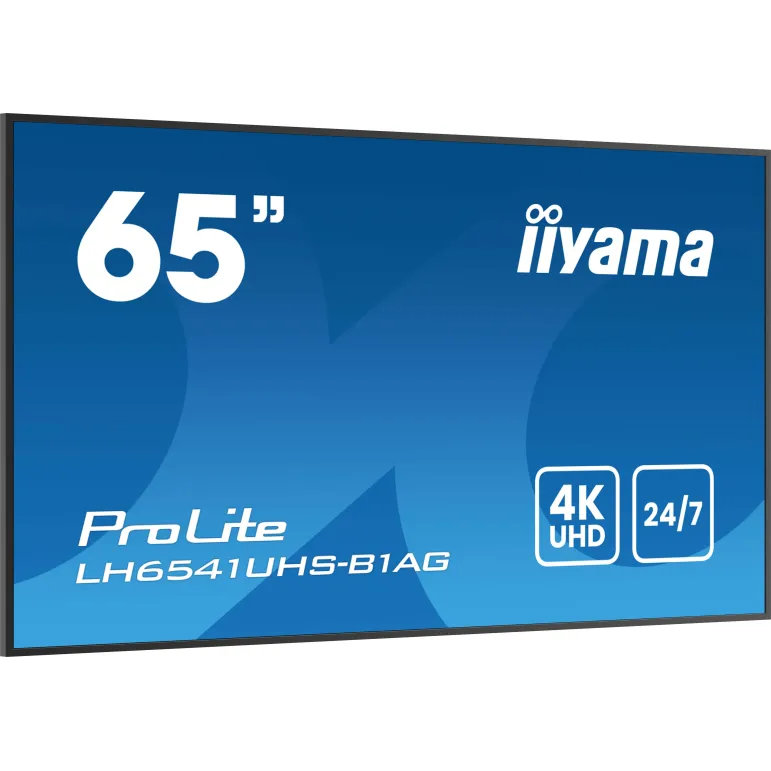iiyama LH6541UHS-B1AG visualizzatore di messaggi 163,8 cm (64.5") LCD 500 cd m² 4K Ultra HD Nero 24 7