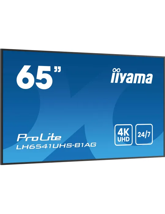 iiyama LH6541UHS-B1AG visualizzatore di messaggi 163,8 cm (64.5") LCD 500 cd m² 4K Ultra HD Nero 24 7